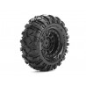 Pneus CR-ROWDY sur jantes 1,0" avec hexagone de 7 mm (lot de 2) – Louise pour Mini-Crawlers 1/18–1/24 (TRX-4M, SCX24)