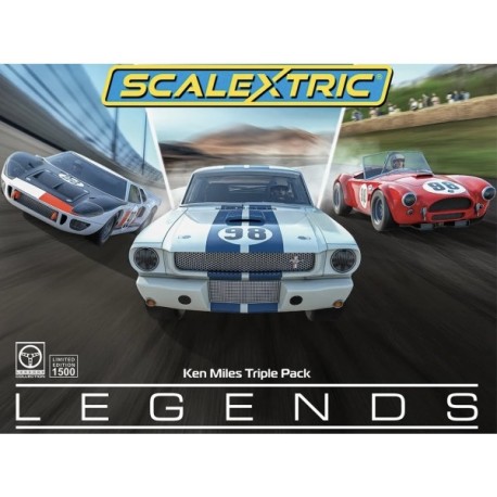 Scalextric Ken Miles Triple Car Pack – Édition Limitée 1 500 Exemplaires – C4619A