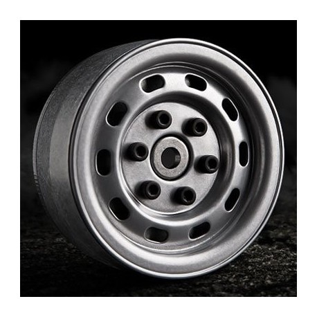 GMADE 1.9 SR02 BEADLOCK WHEELS ( semigloss silver ) ( 2 )