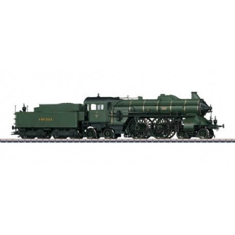 37015 Locomotive à vapeur avec tender séparé pour trains rapides.