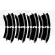 Scalextric C8555 Track Extension Pack 6 - 8 Rails Courbe Rayon 3